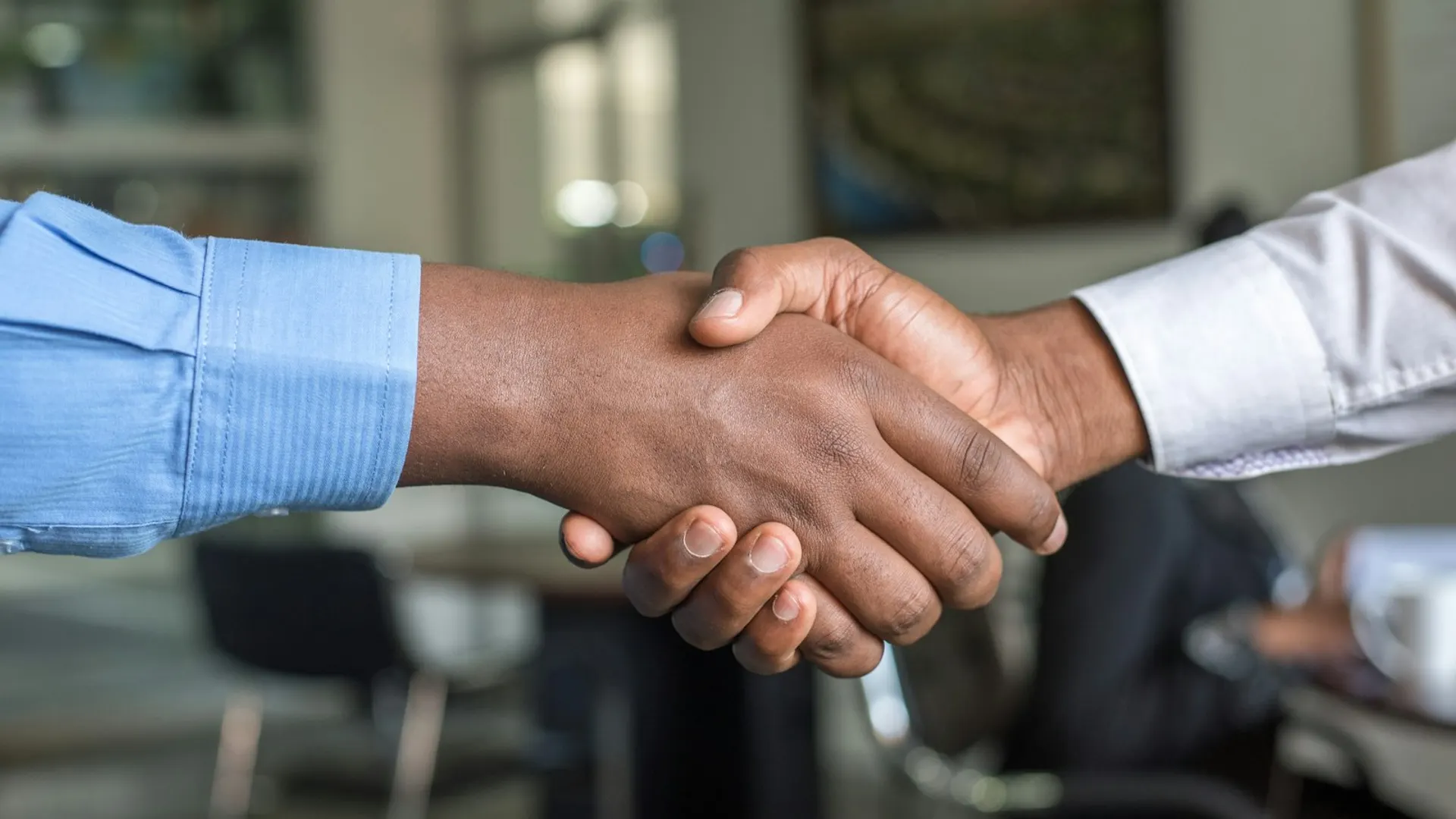 Executives in a professional partnership meeting